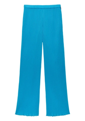 MSGM ribbed trousers - Blue