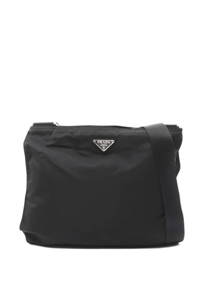 Prada Pre-Owned 2010s triangle-logo cross body bag - Black