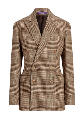 Ralph Lauren Collection double-breasted checked blazer - Brown