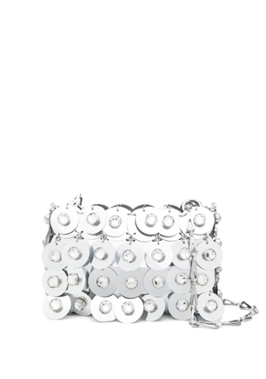 Rabanne sequinned mini bag - Silver