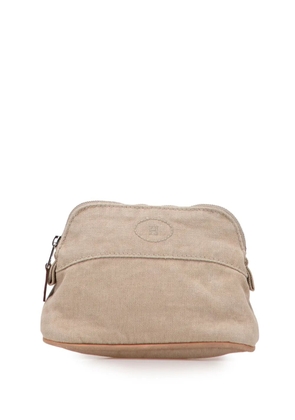 Hermès Pre-Owned 2000-2015 Mini Canvas Bolide Case pouch - Brown