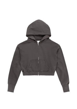 Les Tien Zendaya cropped zip hoodie - Black