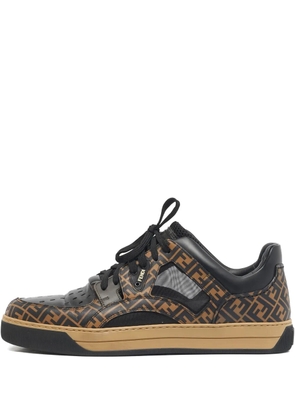Fendi Pre-Owned logo-motif sneakers - Black