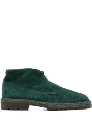 Romeo Gigli Pre-Owned 1990s suede derby shoes - Green