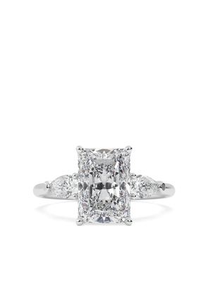 Tilla 14K white gold diamond wedding-band ring - Silver