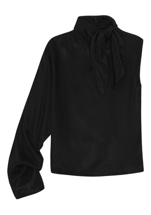 HERSKIND one-sleeve asymmetric blouse - Black