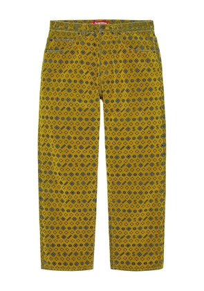 Supreme flocked jeans - Yellow
