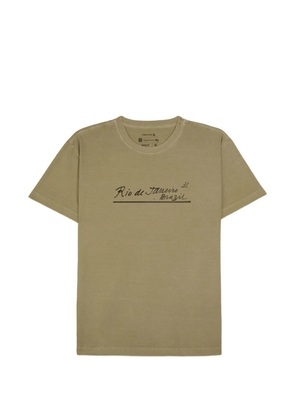 Osklen letter-print T-shirt - Neutrals