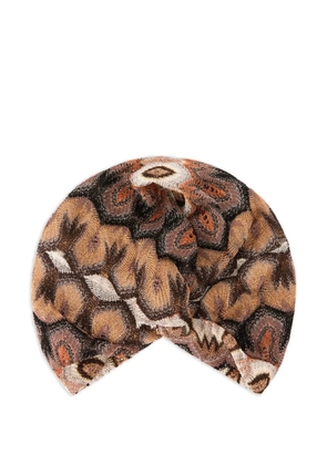 Missoni patterned turban - Brown