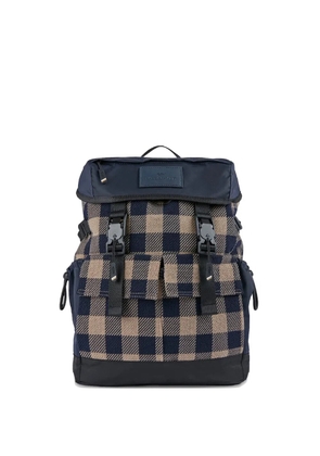 Paul & Shark check-pattern backpack - Blue
