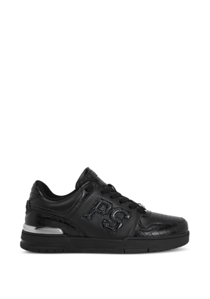 Plein Sport logo patch low-top sneakers - Black