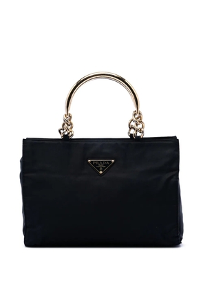 Prada Pre-Owned 2013-2026 Tessuto Metal Handle Bag handbag - Black