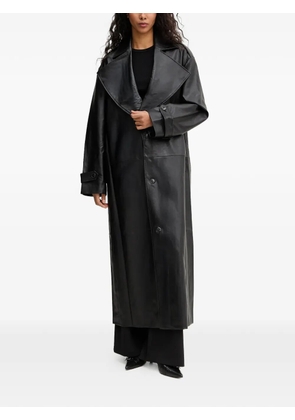 Bardot button coat - Black