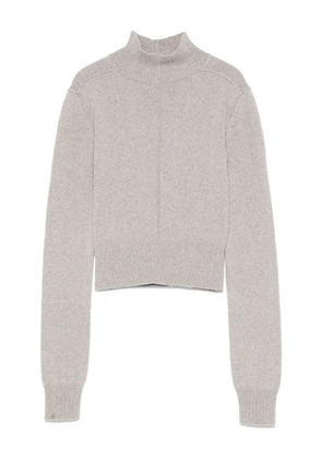 Rick Owens Headon high-neck cropped sweater - Grey
