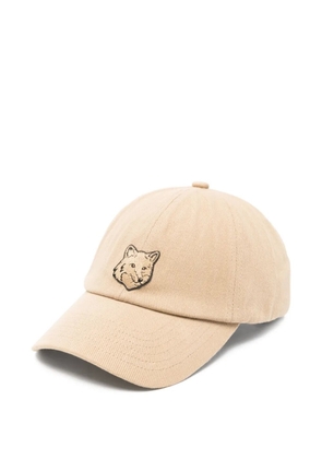 Maison Kitsuné fox-motif cap - Neutrals
