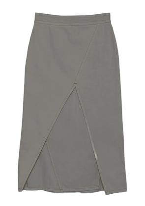 IRO Judes slit-front cotton midi skirt - Neutrals
