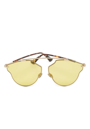 Christian Dior Pre-Owned SoRealPop pilot-frame sunglasses - Yellow