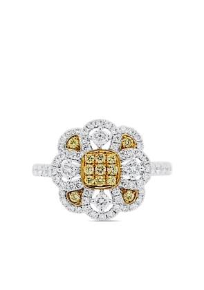 HYT Jewelry 18K gold and platinum diamond ring - Silver