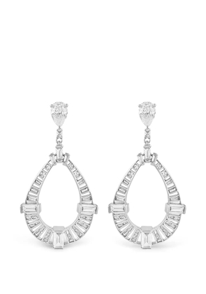 ISHARYA Duster pear-drop earrings - Silver