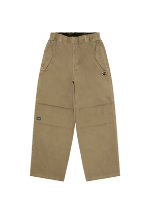 AAPE BY *A BATHING APE® logo-appliqué trousers - Neutrals