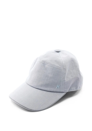 Hermès Pre-Owned 2000s Eembroidered-H cap - Blue