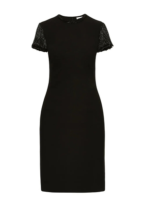 Oscar de la Renta bugle bead-embellished dress - Black