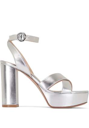 Gianvito Rossi Sabrina platform buckle sandals - Silver