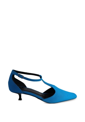 BY FAR kitten heel t-strap heels - Blue