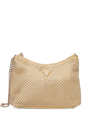 GUESS USA mini Zalina logo-plaque tote bag - Gold