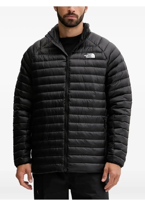 The North Face logo quilted ski jacket - Black