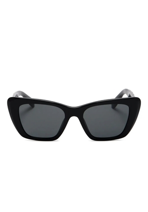 Tory Burch logo-plaque cat-eye sunglasses - Black