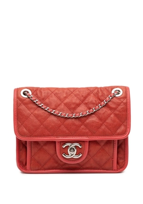 CHANEL Pre-Owned 2011 Small Caviar French Riviera Flap shoulder bag - Red