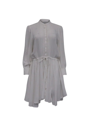 Zadig&Voltaire Ranil tie-waist button mini dress - White