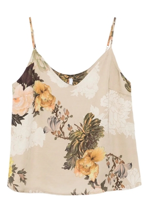 IMPERIAL floral-print top - Neutrals