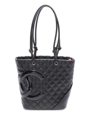 CHANEL Pre-Owned small Cambon Line tote bag - Black