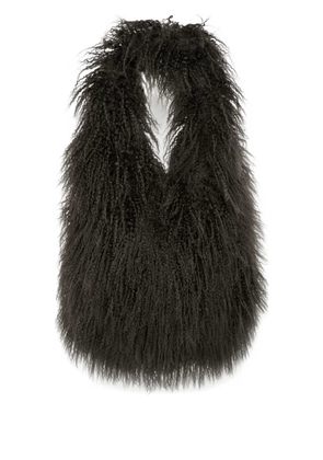 Yves Salomon shearling shoulder bag - Grey