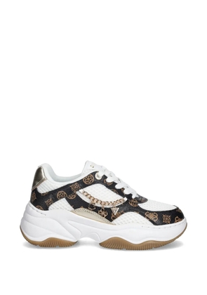 GUESS USA Harpaa chain-logo sneakers - White