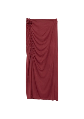 FARM Rio floral-embellished maxi skirt - Red