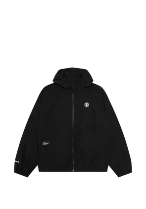 AAPE BY *A BATHING APE® logo hooded jacket - Black