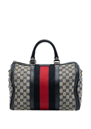 Gucci Pre-Owned 2016-2025 Medium GG Canvas Web Joy Boston Bag satchel - Brown