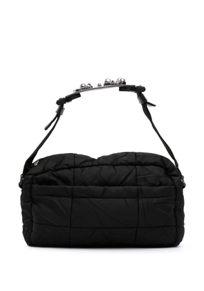 Prada Pre-Owned 2013-2025 Quilted Tessuto Messenger Bag crossbody bag - Black