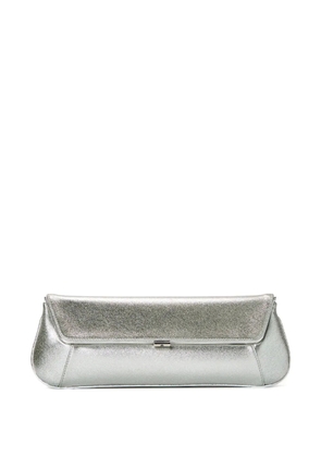 Amina Muaddi Ami clutch bag - Silver