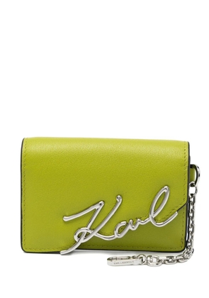 Karl Lagerfeld K/Signature card holder - Green