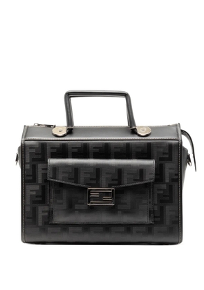 Fendi Pre-Owned 2010-2025 Zucca Coated Canvas Soft Trunk satchel - Black