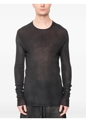 MD75 knitted long-sleeves T-shirt - Black