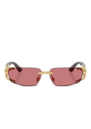 Versace Eyewear medusa-embellished rimless sunglasses - Gold