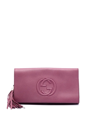 Gucci Pre-Owned 2016-2026 Leather Soho Disco clutch bag - Pink