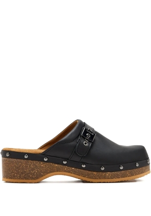 Scholl 40mm Pescura buckle-fastening studded mules - Black