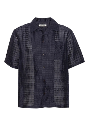 Henrik Vibskov check short-sleeve shirt - Blue