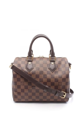 Louis Vuitton Pre-Owned 2021-2026 Damier Ebene Speedy Bandouliere 25 travel bag - Brown